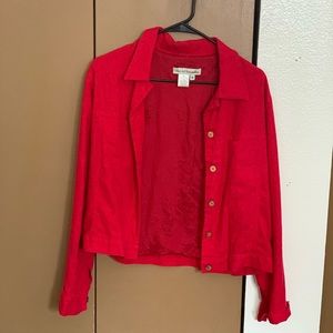 Red jacket